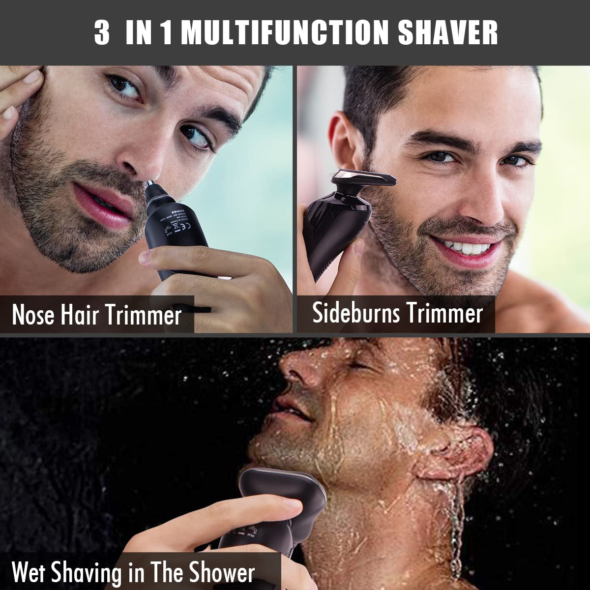 Electric Razor for Men - Rechargeable