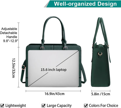 Laptop Bag for Women Leather Work Tote