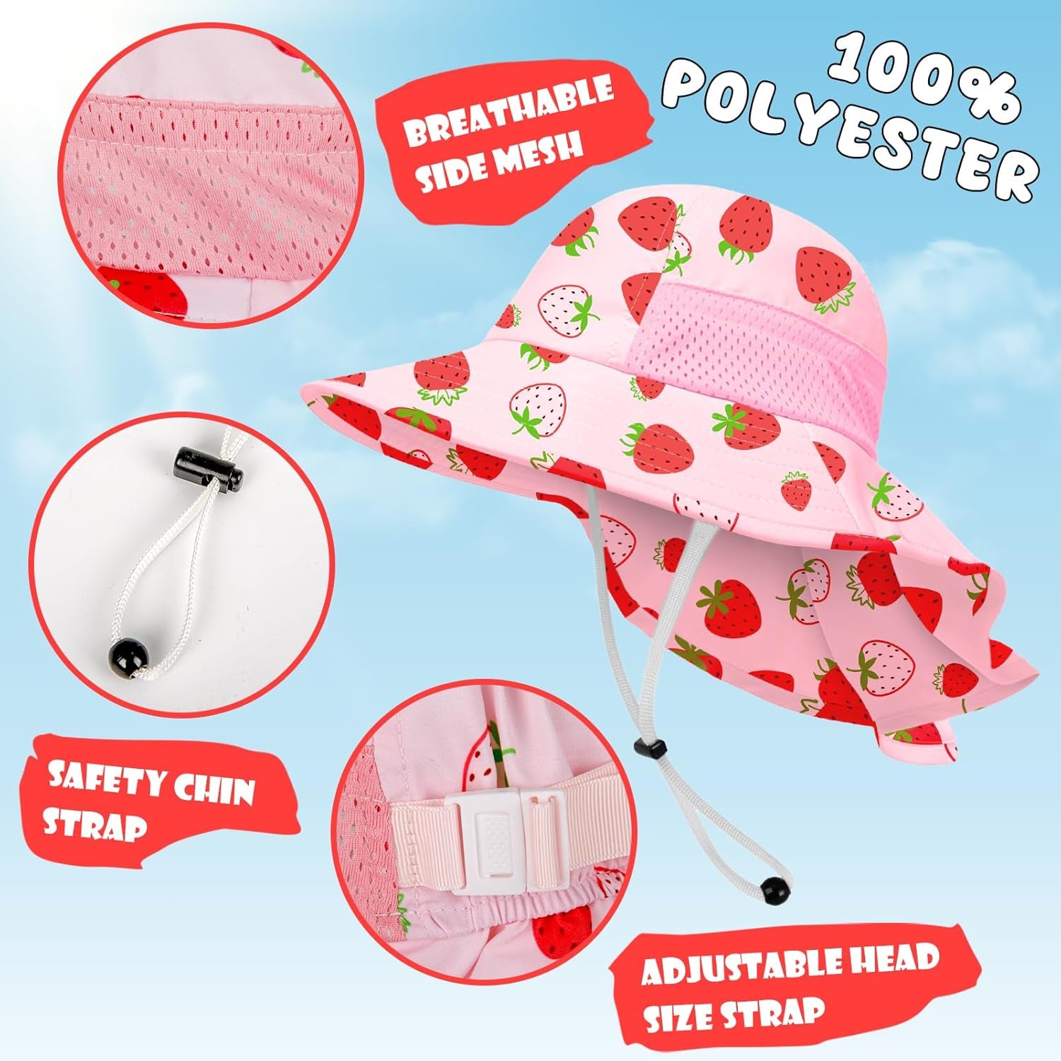 Toddler Baby Sun Hat Kids Summer Beach 