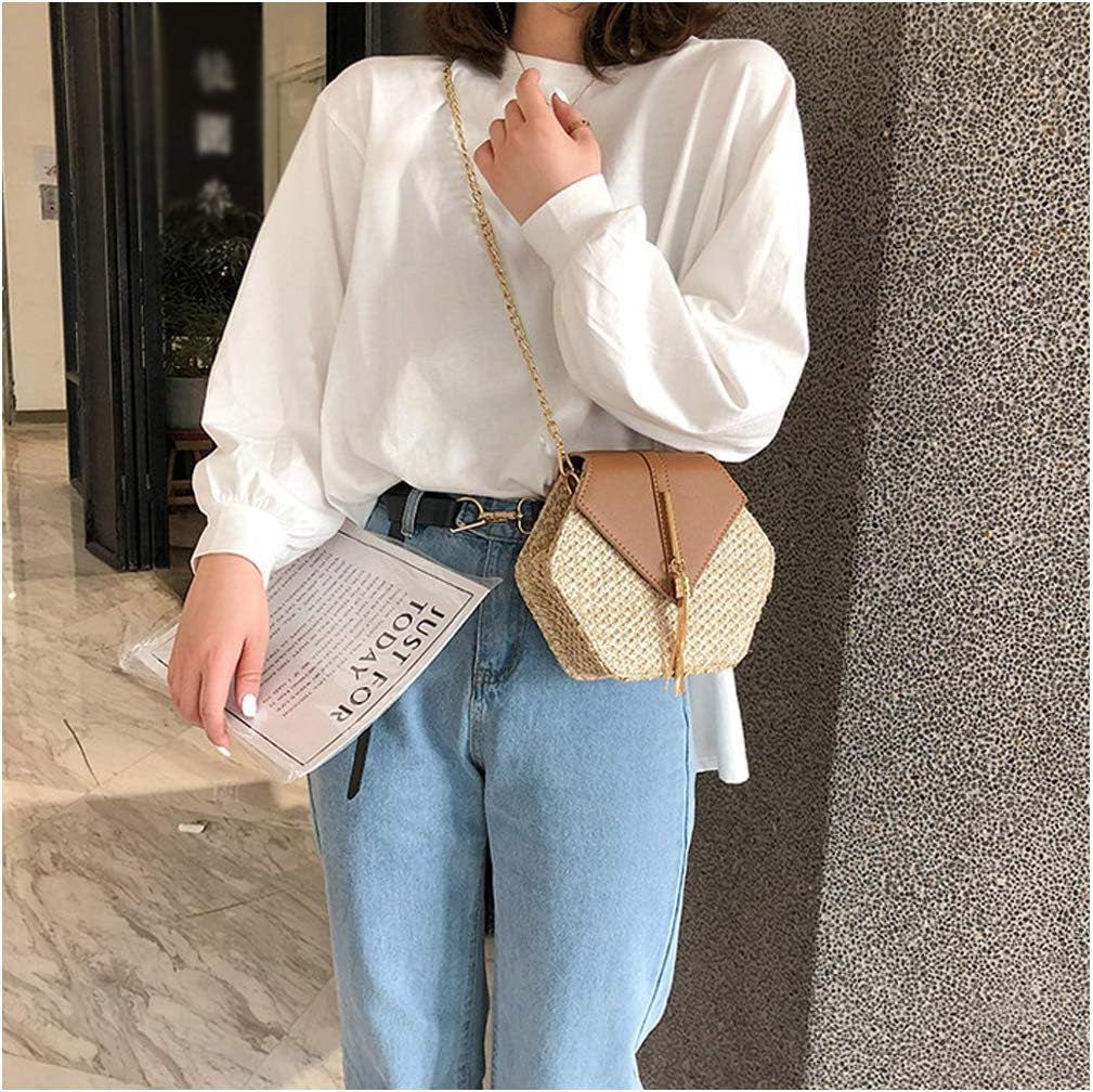 Women'S Crossbody Bag Cute Straw Bag