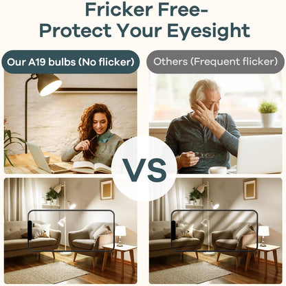 A19 LED Light Bulb, 60W Equivalent 2700K