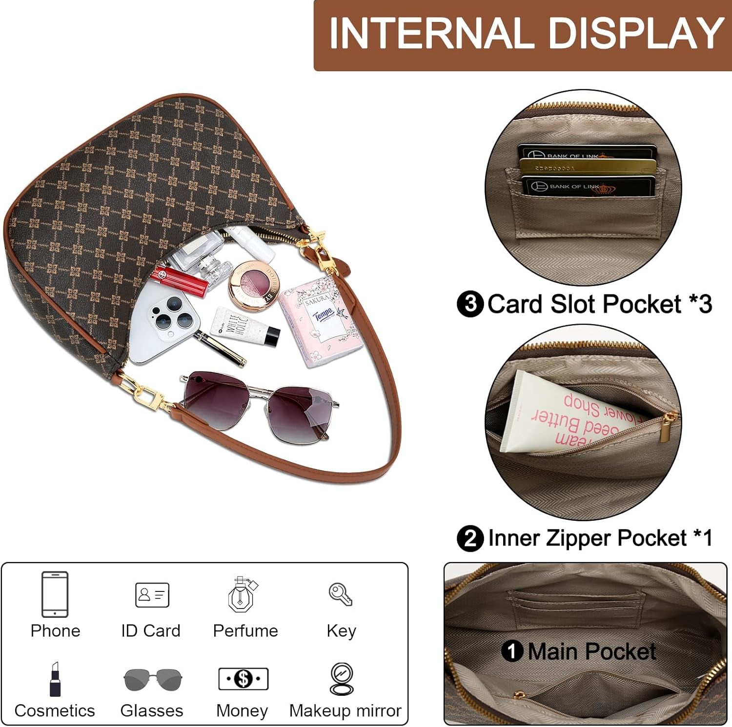 Shoulder Bag for Women Cute Hobo Purses