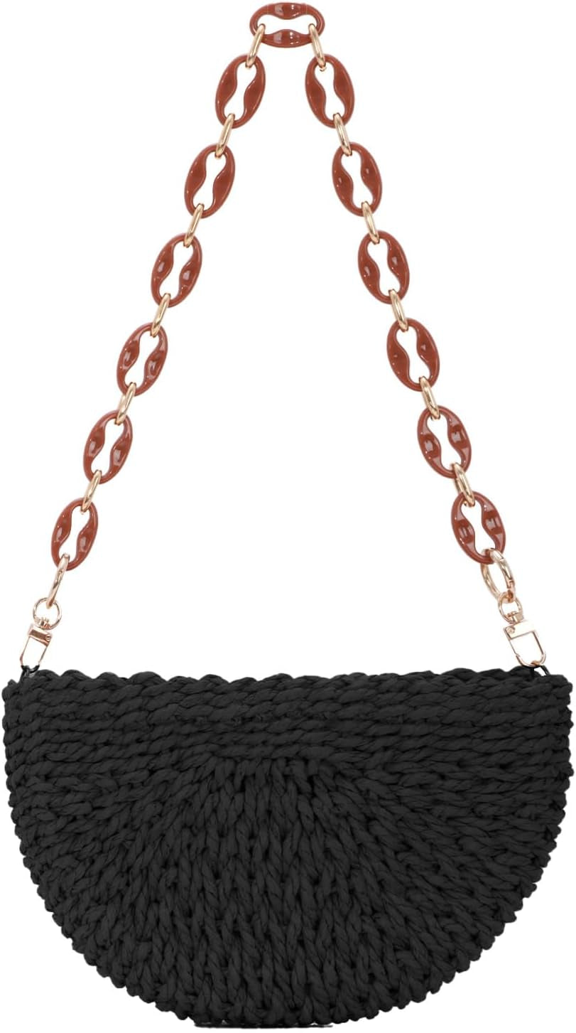 Handmade Straw Crossbody Bag