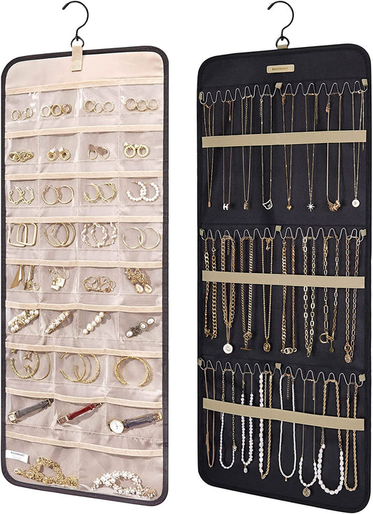 Hanging Jewelry Organizer Storage Roll