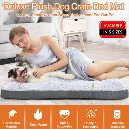 Deluxe Washable Dog Bed for Large Dogs