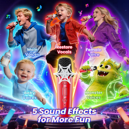 Karaoke Machine for Kids Red & Blue 