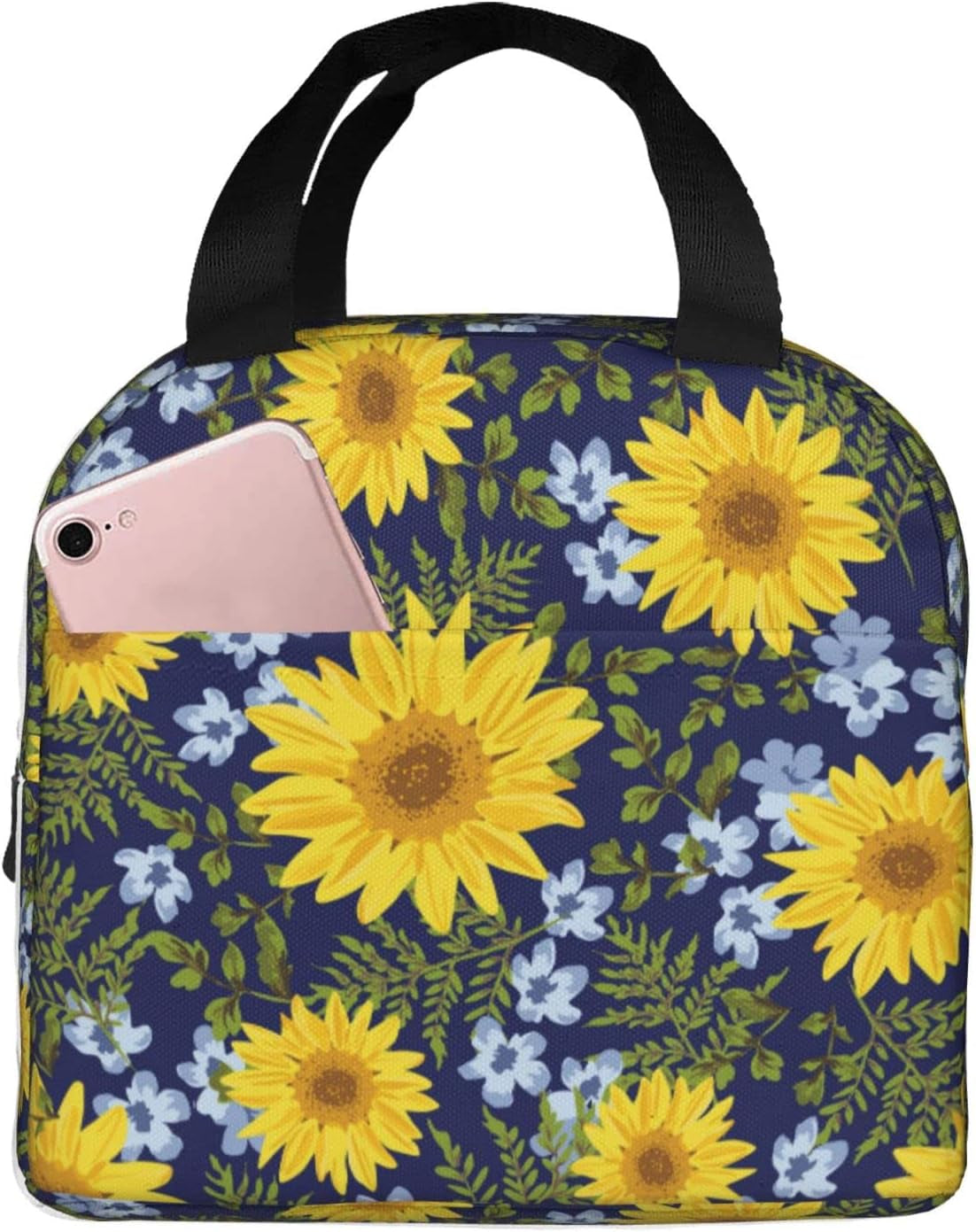 Sunflower Navy Foliage Trendy Insulated