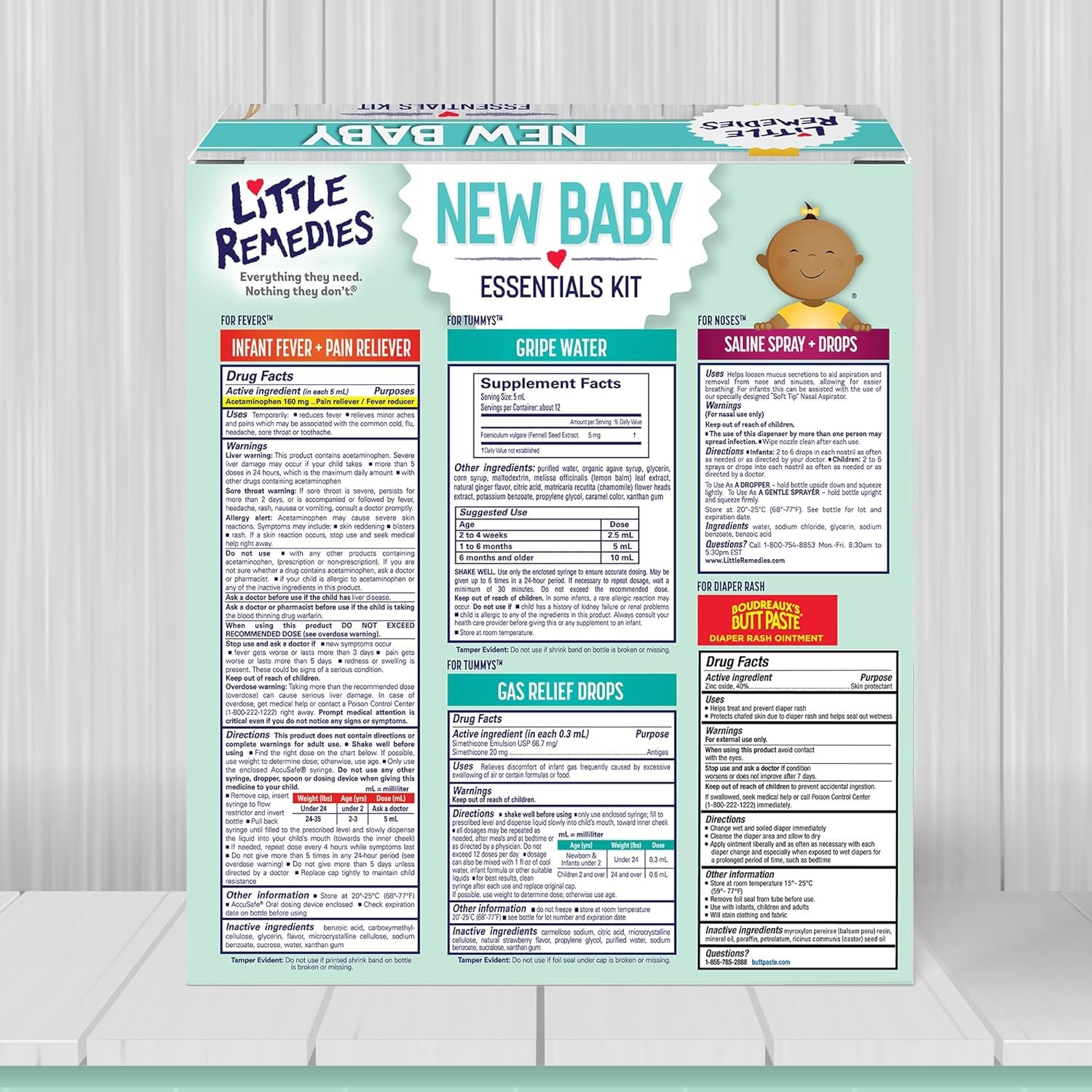 New Baby Essentials Kit with Saline