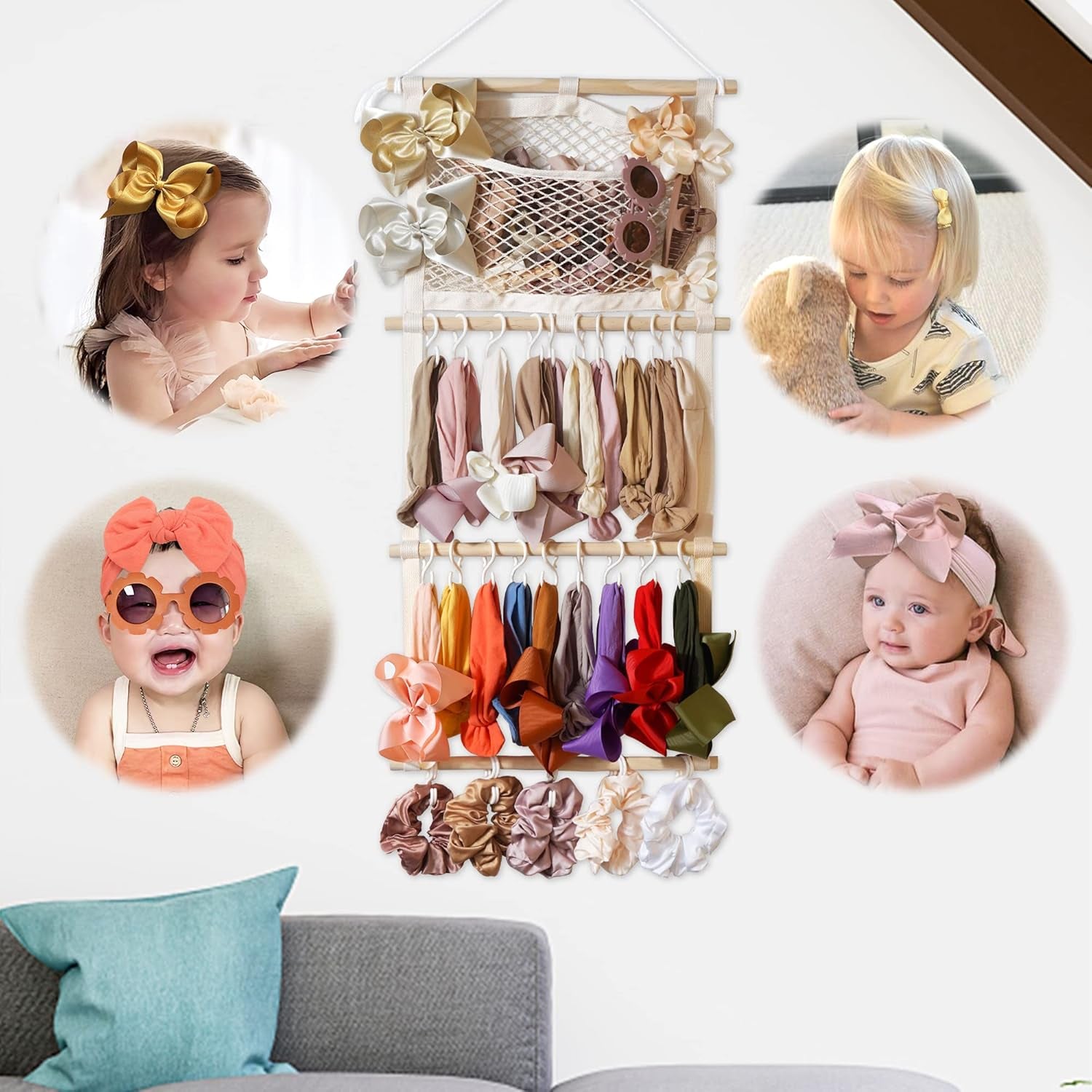 Headband Holder Hair Bows Organizer 