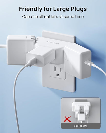 Multi Plug Outlet Extender 2 Pack 