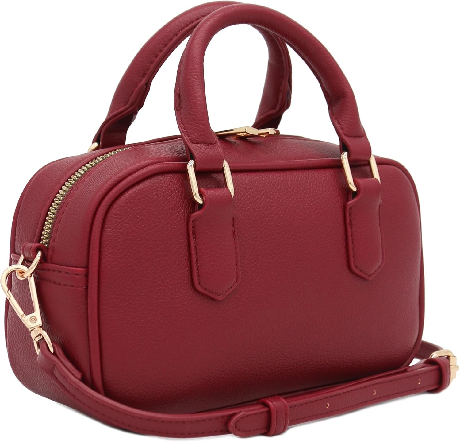 Mini PU Leather Satchel Purse Top Handle