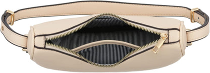 Small Crescent Smooth Faux Leather