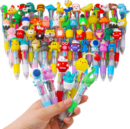 50Pcs Mini Multicolor Pens in One 4-In-1