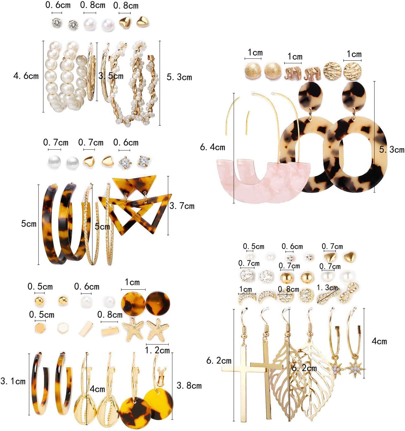 Earrings Set for Women,  Fashion Tassel