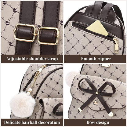 Girls Bowknot 3-Pieces Fahsion Leather 