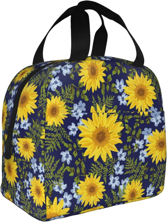 Sunflower Navy Foliage Trendy Insulated