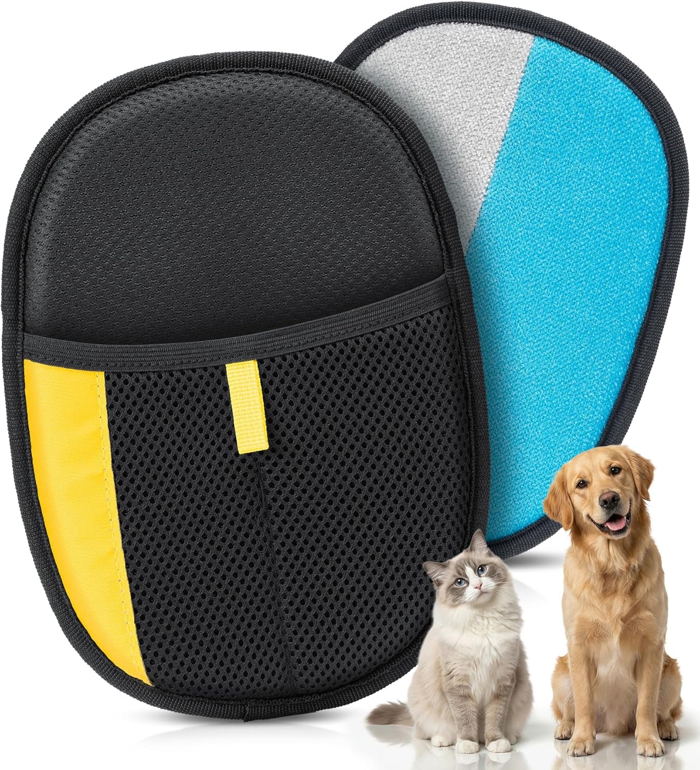 Pet Hair Removal Glove for Dogs & Cats 