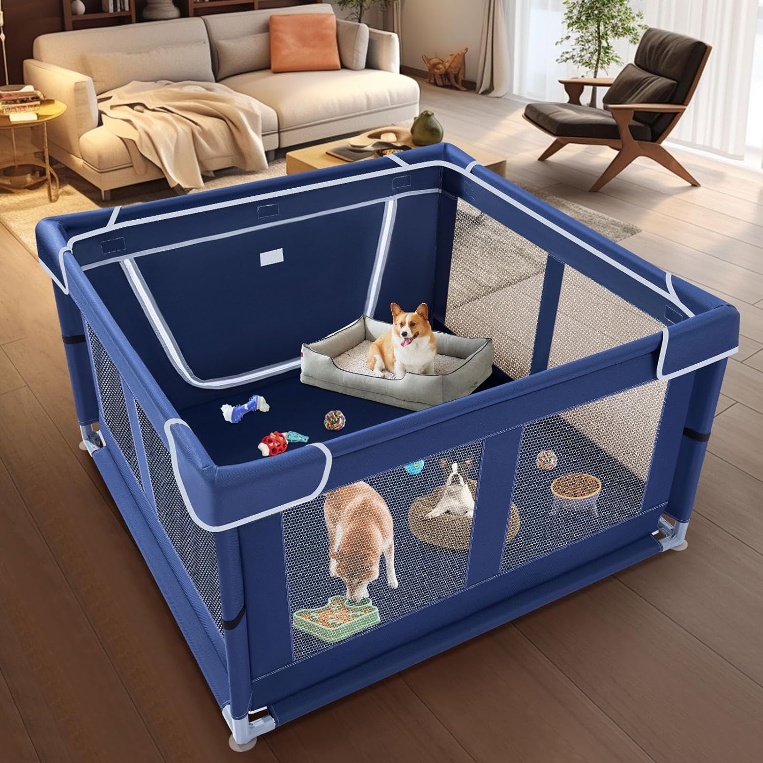 42X42 Inches Puppy Playpen with Gate