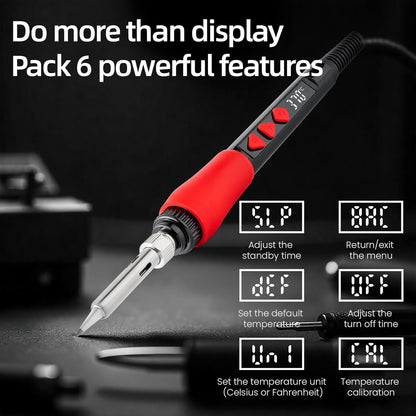 Soldering Iron Kit, 60W LED Display