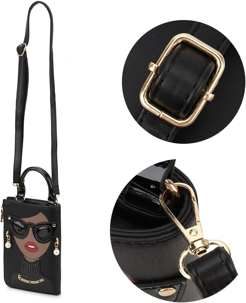 Women Novelty Lady Face Shoulder bag