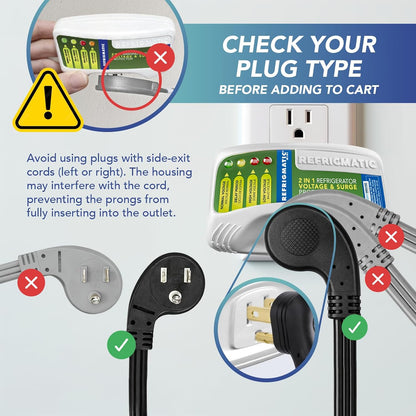Two Electronic Voltage & Surge Protector