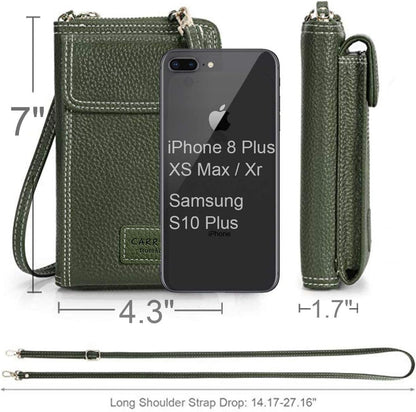 Womens Crossbody Bag Cell Phone Wallet