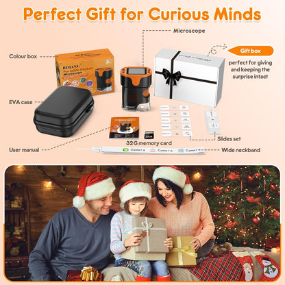 1000X Handheld Microscope for Kid 4K 2.0