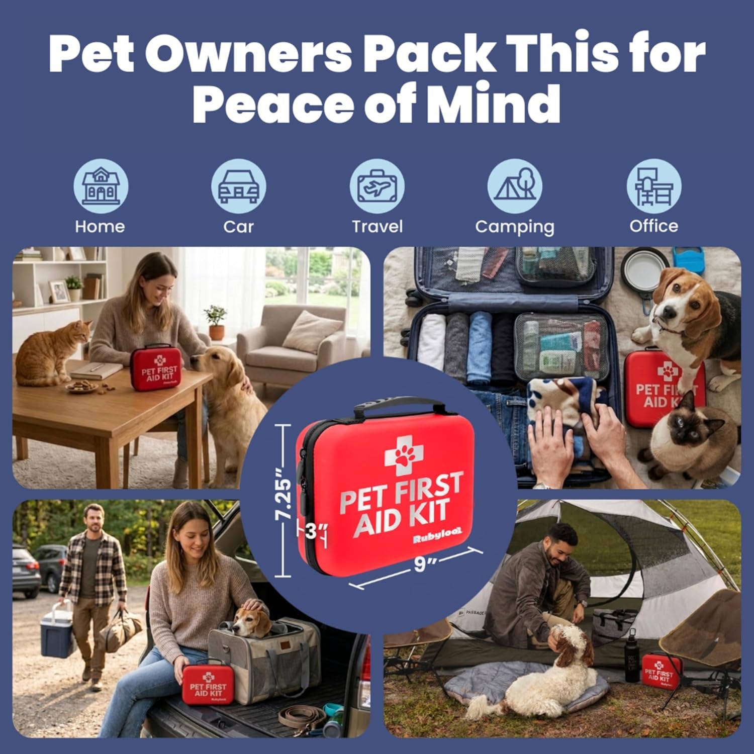 Dog First Aid Kit Vet Approved Emergency