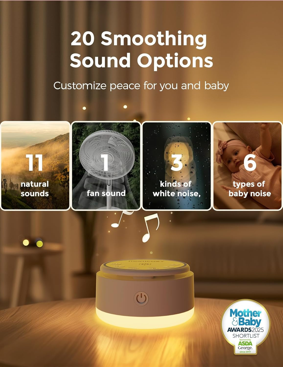Sound Machine for Baby-20 Soothing Sound