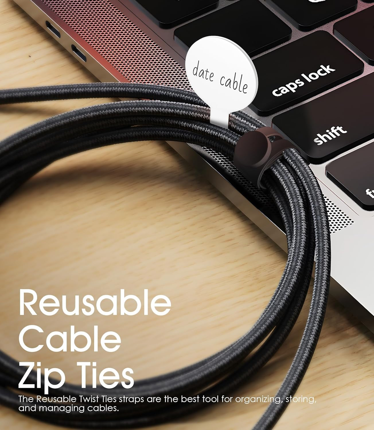 32Pcs  Cable Labels and Silicone Cable 
