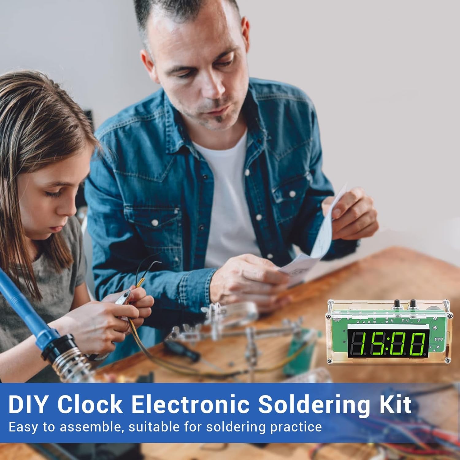 4Digit DIY Digital Clock Kit and Acrylic