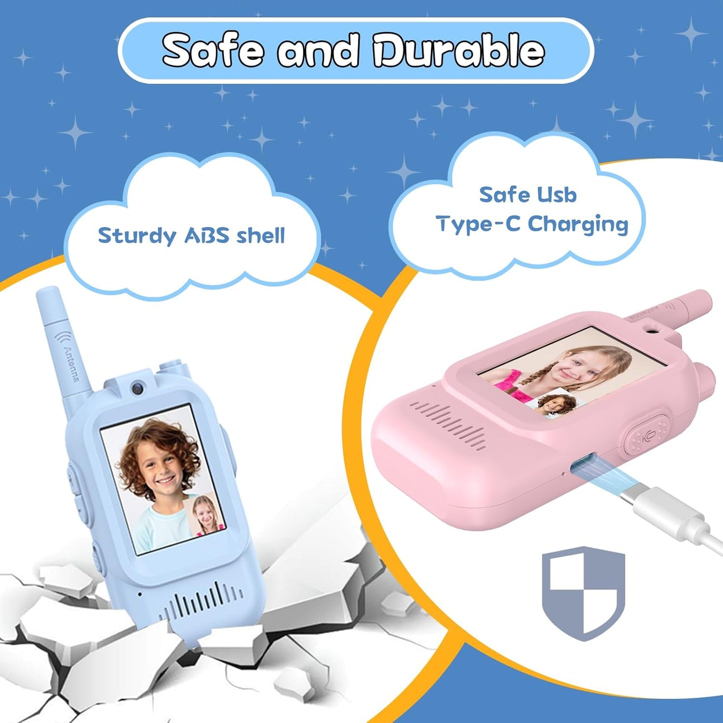 Walkie Talkies for Kids Pack of 2