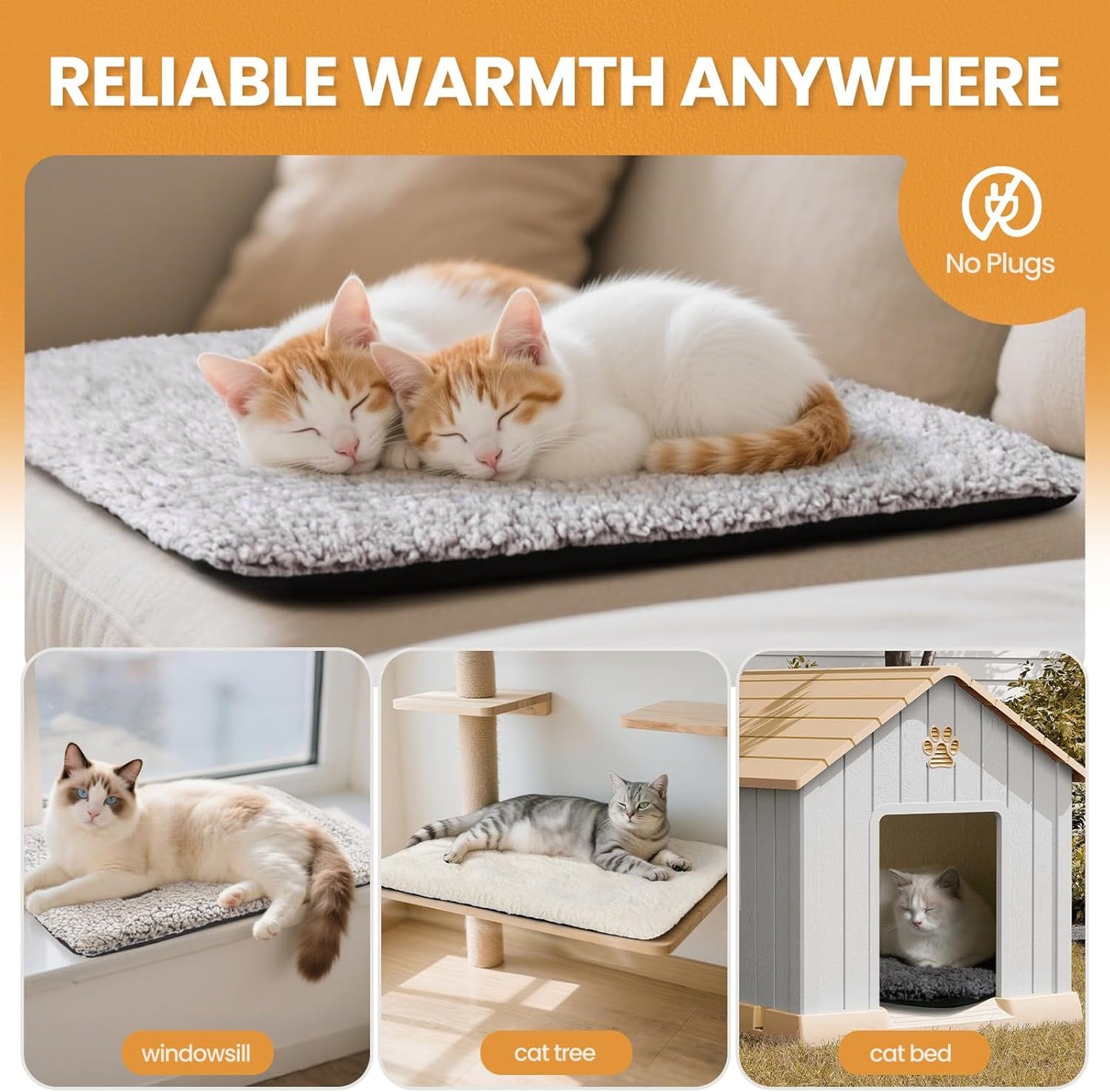 Self Warming Cat Bed Self Heating 