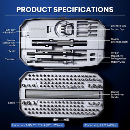 153Pcs Precision Screwdriver Set ,