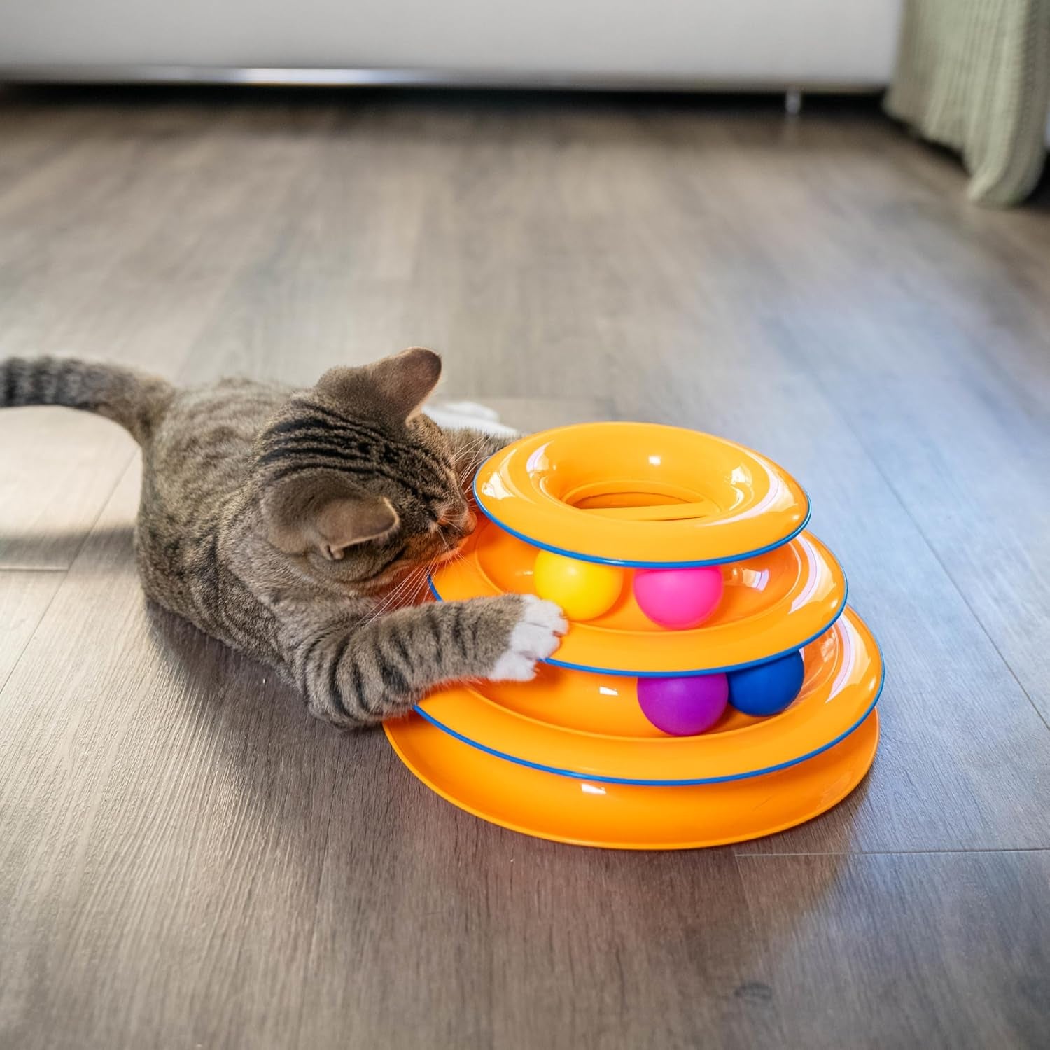 Tower of Tracks Cat Toy – 3-Level Track