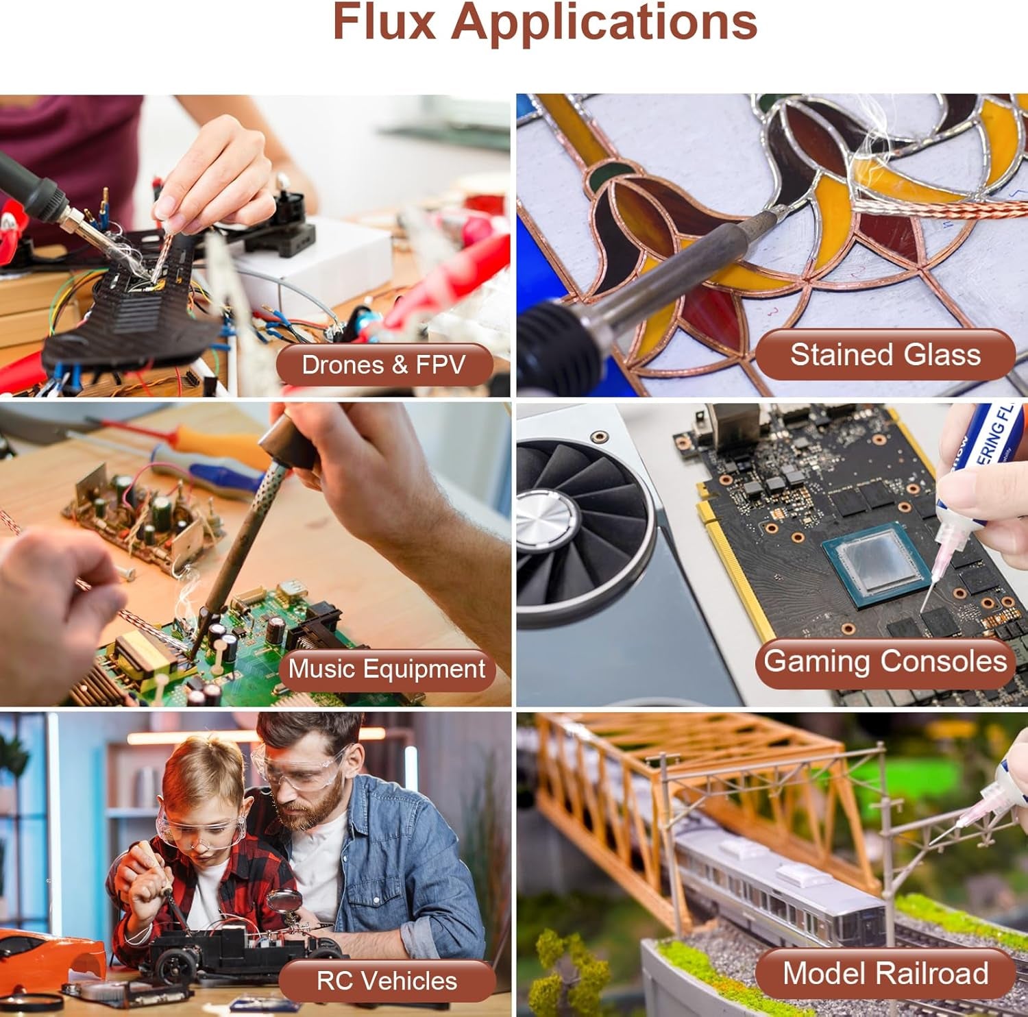 Solder Flux Paste and Solder Wick Braid