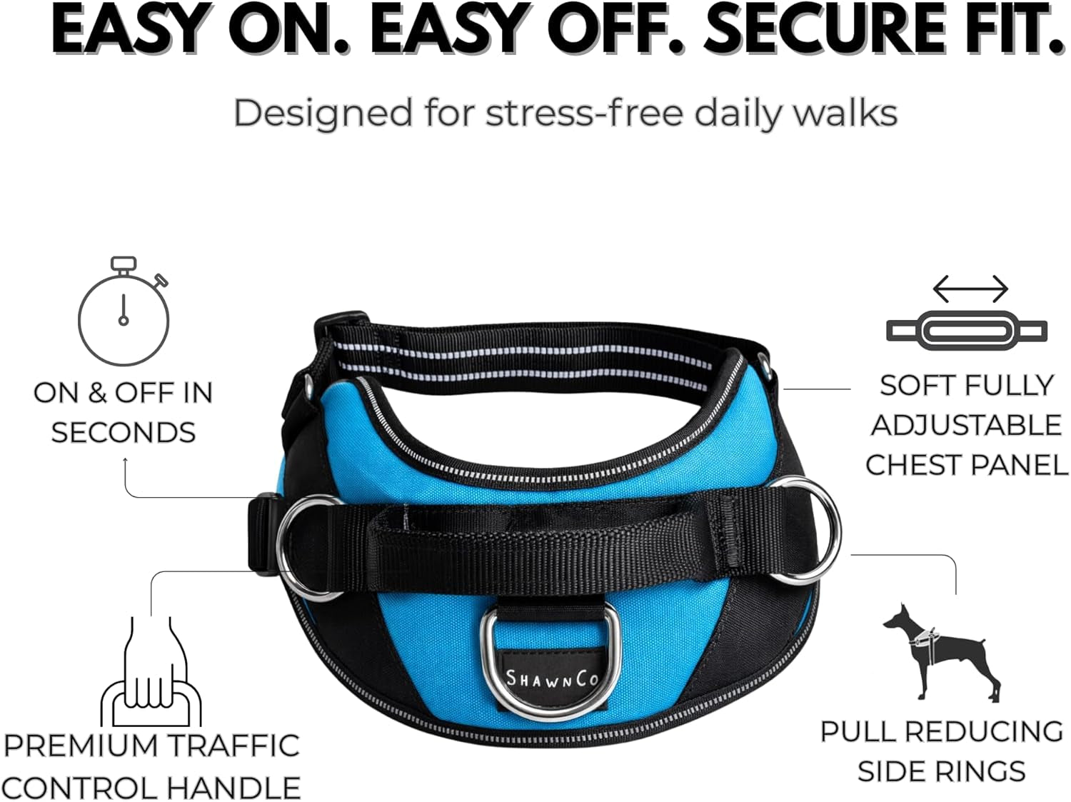 Essential Dog Harness, No-Pull Pet Vest 