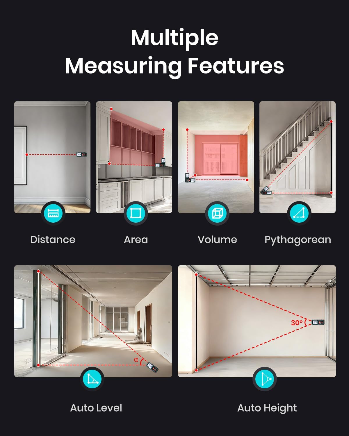 Laser Measure Device,229Ft Digital Laser
