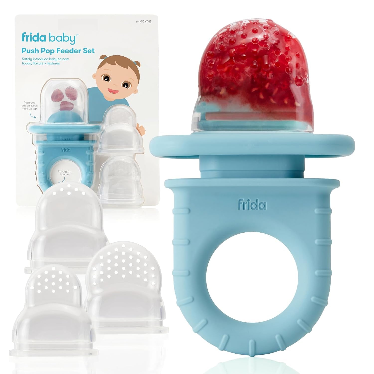 Push Pop Feeder, Baby Fruit Food Feeder 