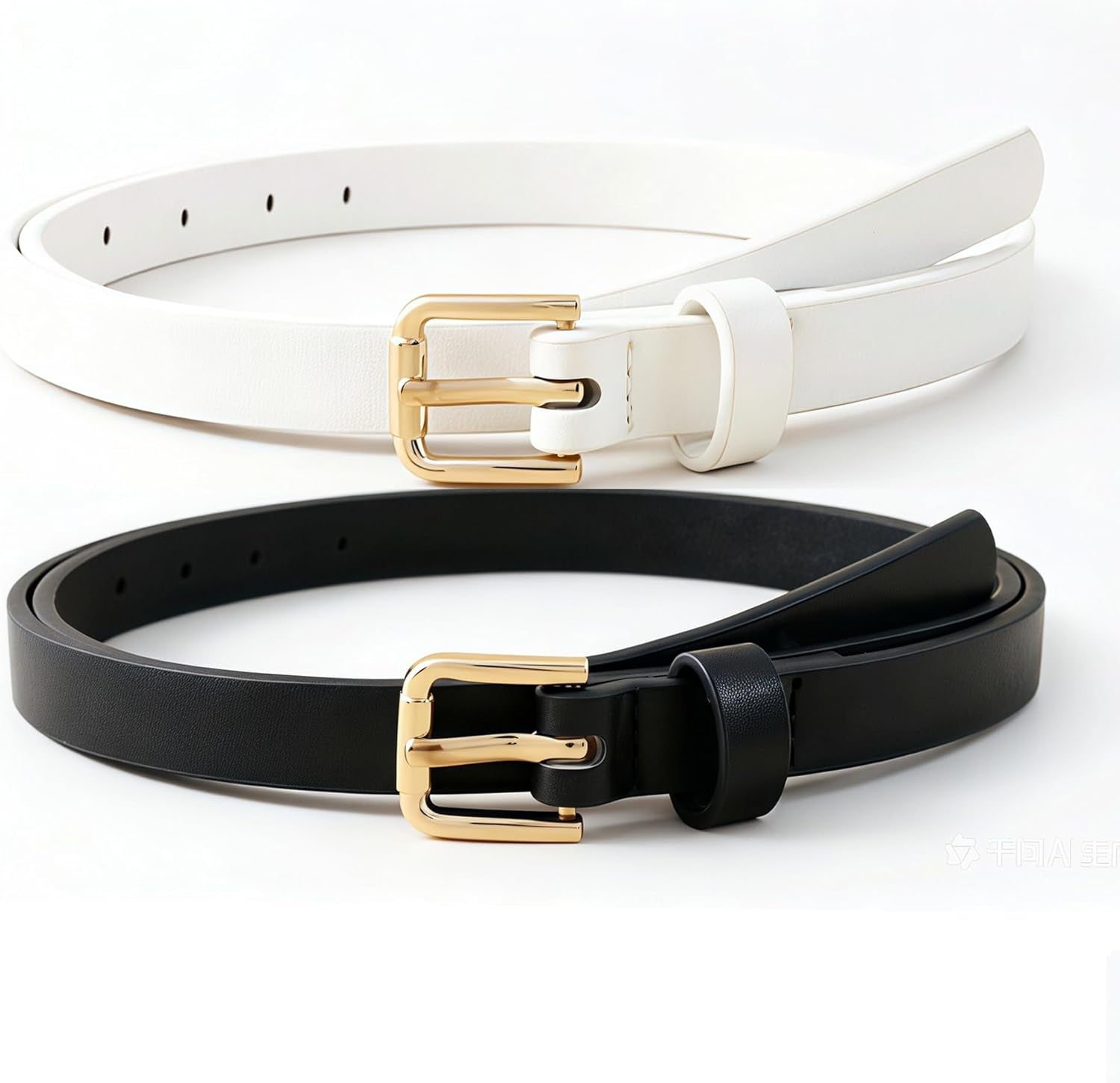 4 Pack Women Skinny Belts for Jeans