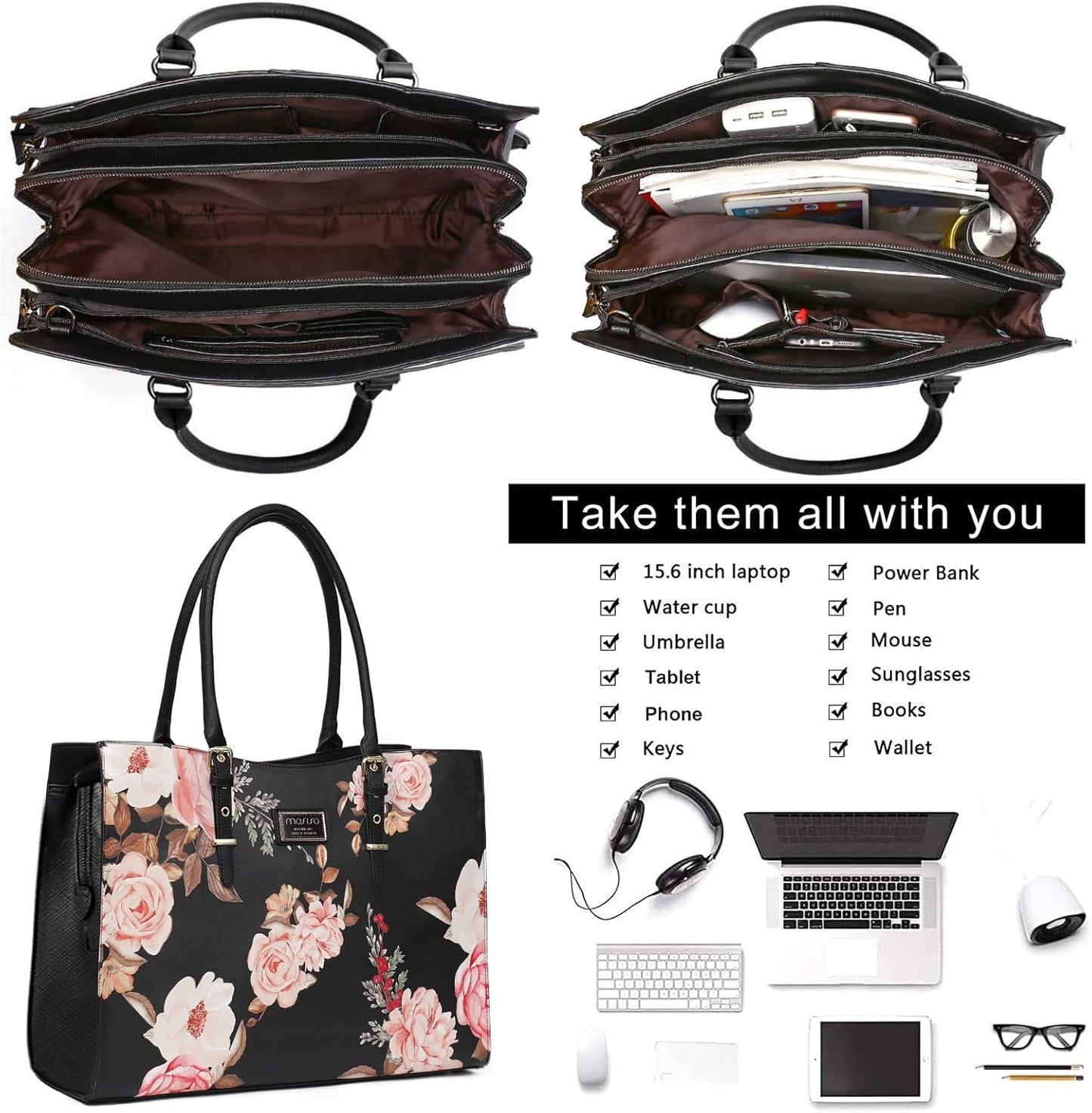 Laptop Tote Bag Compatible with Macbook