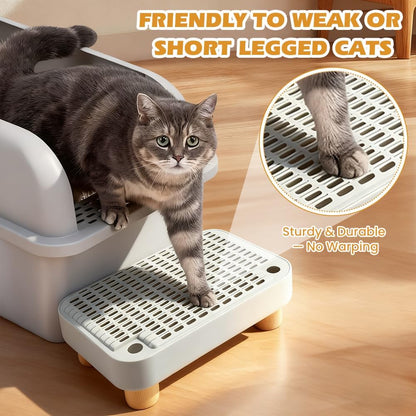 Pet Supplies Cat Litter Box Step Ramp