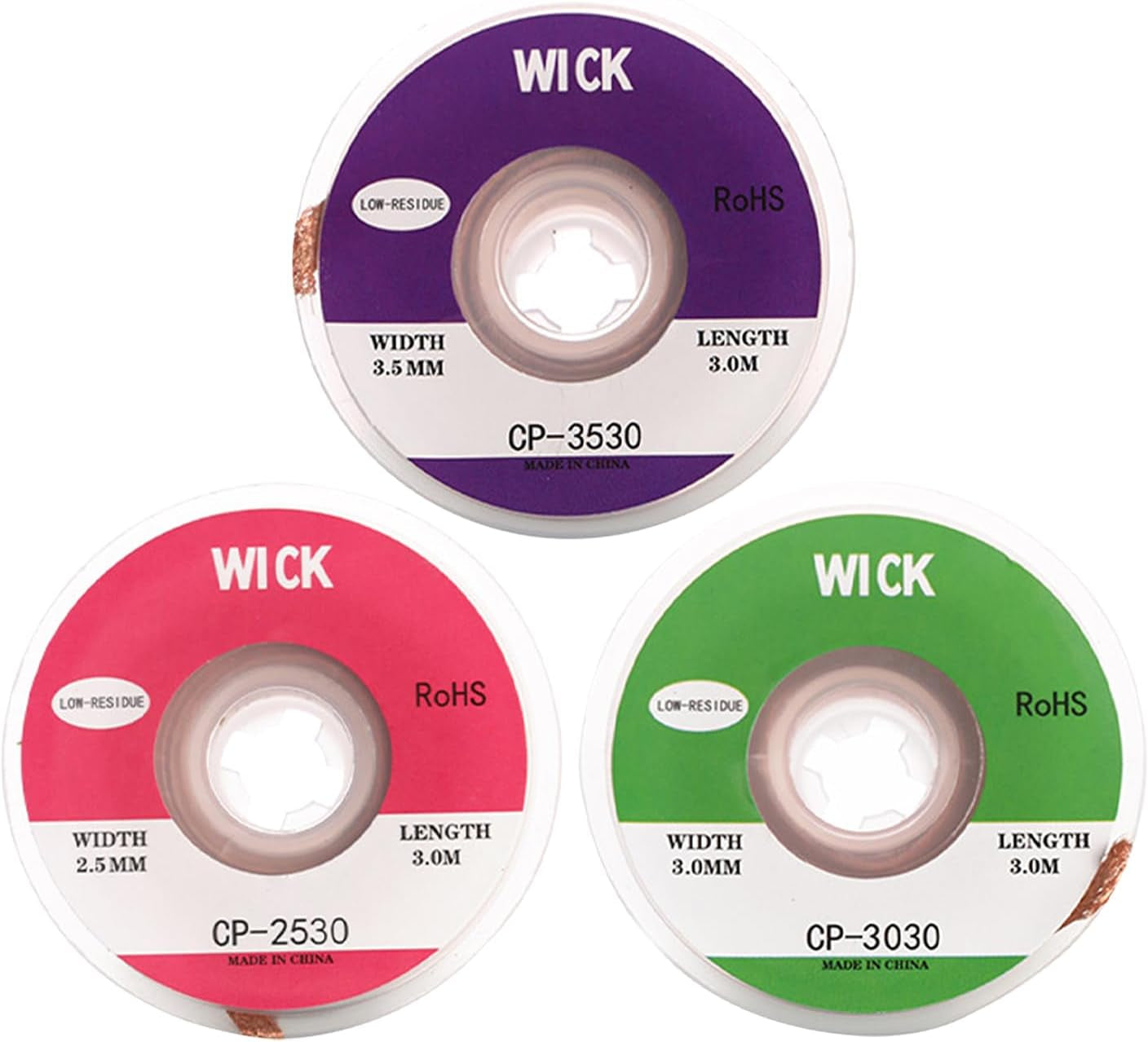 3 in 1 Solder Wick Braid with Flux