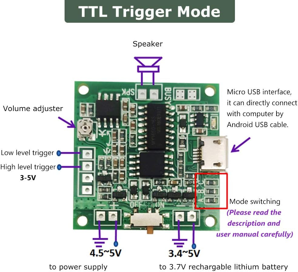 Recordable Sound Module, Button Control 