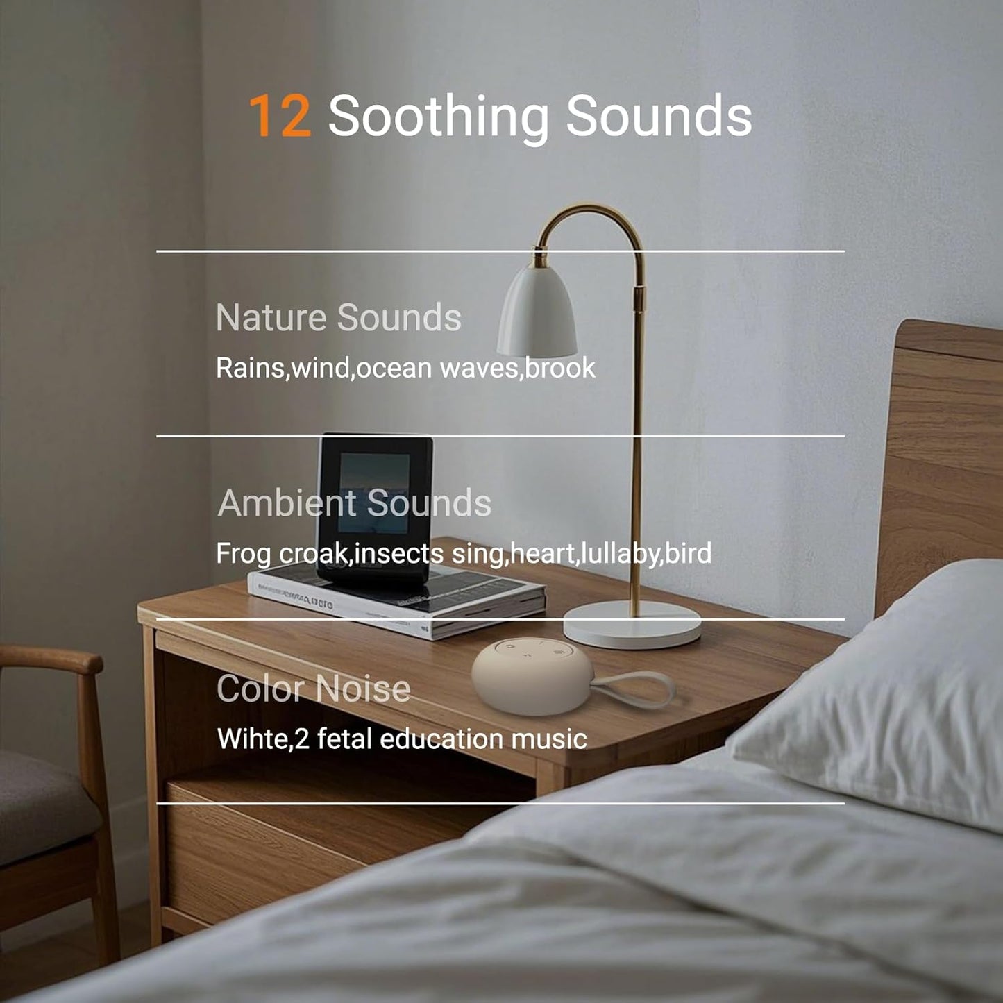 Portable Baby Sound Machine [White Noise