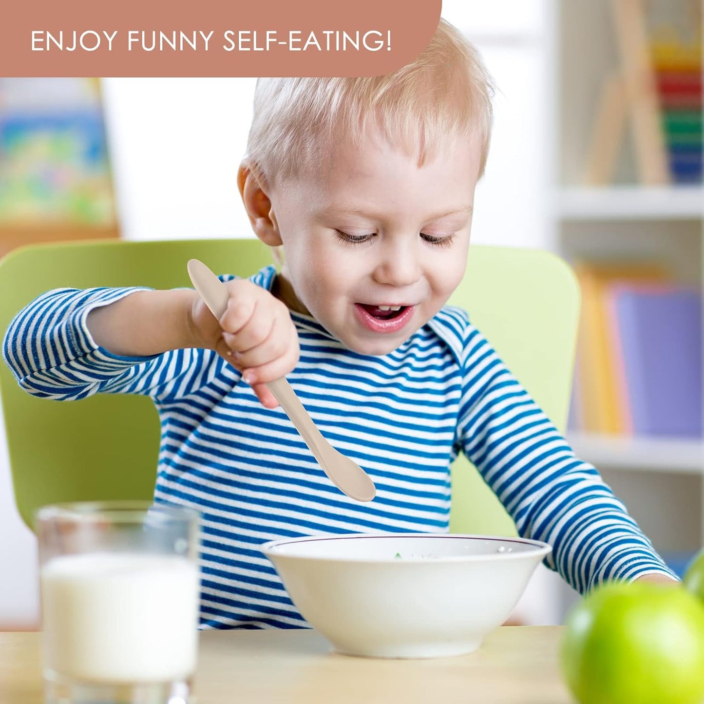 6-Piece Silicone Baby Feeding Spoons