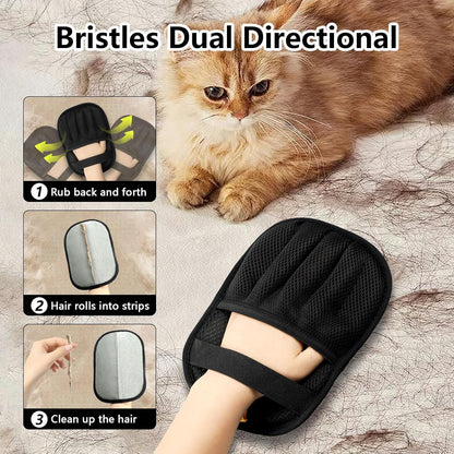 Upgraded Pet Hair Removal Gloves for Cat