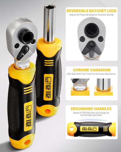 78 PCS Ratcheting Screwdriver Set Ratchet