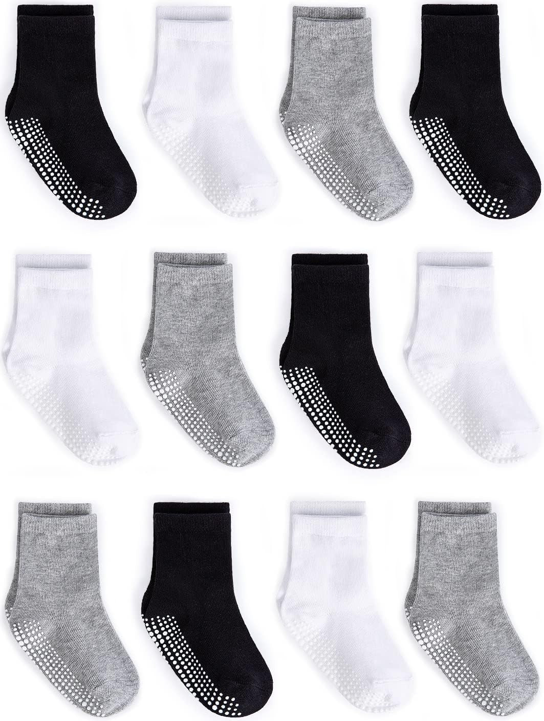 Baby Non Slip Grip Crew Socks