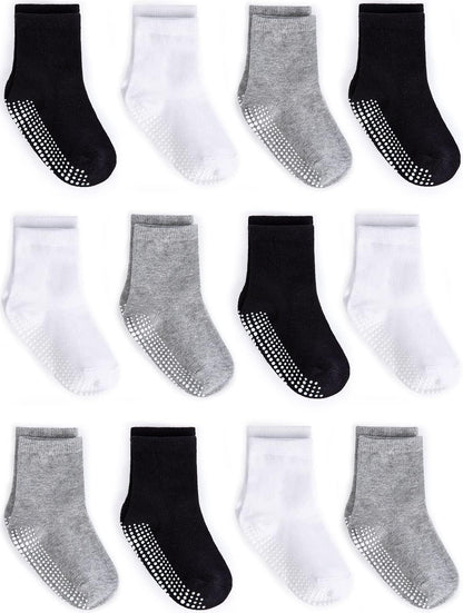 Baby Non Slip Grip Crew Socks